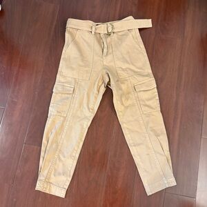 Banana Republic Khaki Cargo Pants size 0
